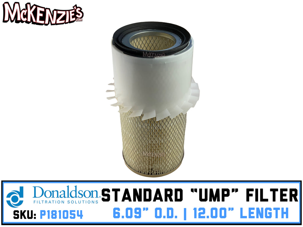 12" Long x 6.09" O.D. Air Filter | Donaldson P181054 | STANDARD UMP