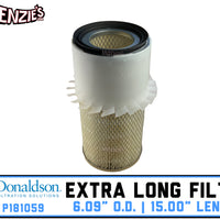 15" Long x 6.09" O.D. Air Filter | Donaldson P181059 | UMP LONG