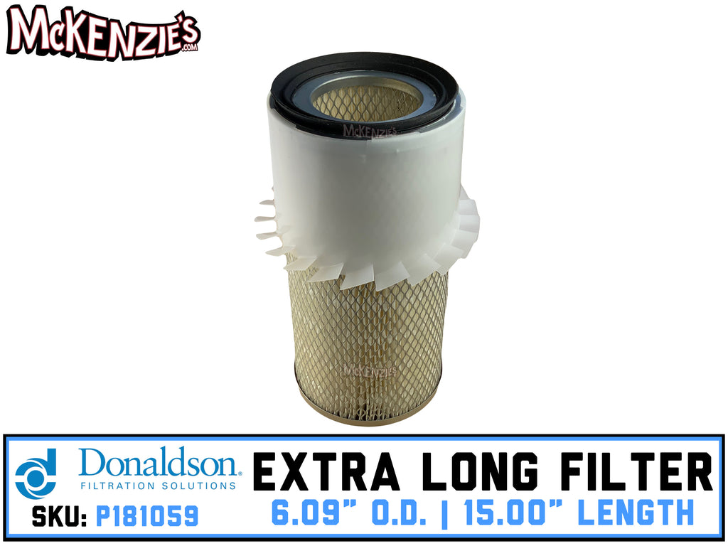 15" Long x 6.09" O.D. Air Filter | Donaldson P181059 | UMP LONG