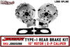 Jamar JDB202BB Rear IRS Brake Hub Kit | 10" Rotor | 2-Piston Caliper | 2 on 205mm