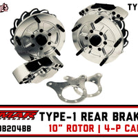 Jamar JDB204BB Rear IRS Brake Hub Kit | 10" Rotor | 4-Piston Caliper | 2 on 205mm