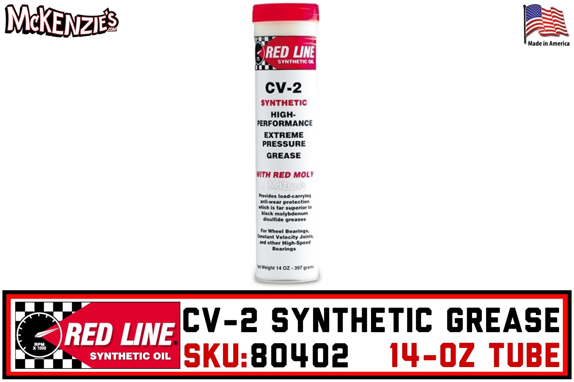 Red Line Cv2 Graisse Cardan 397Grs Synthétique En Tube